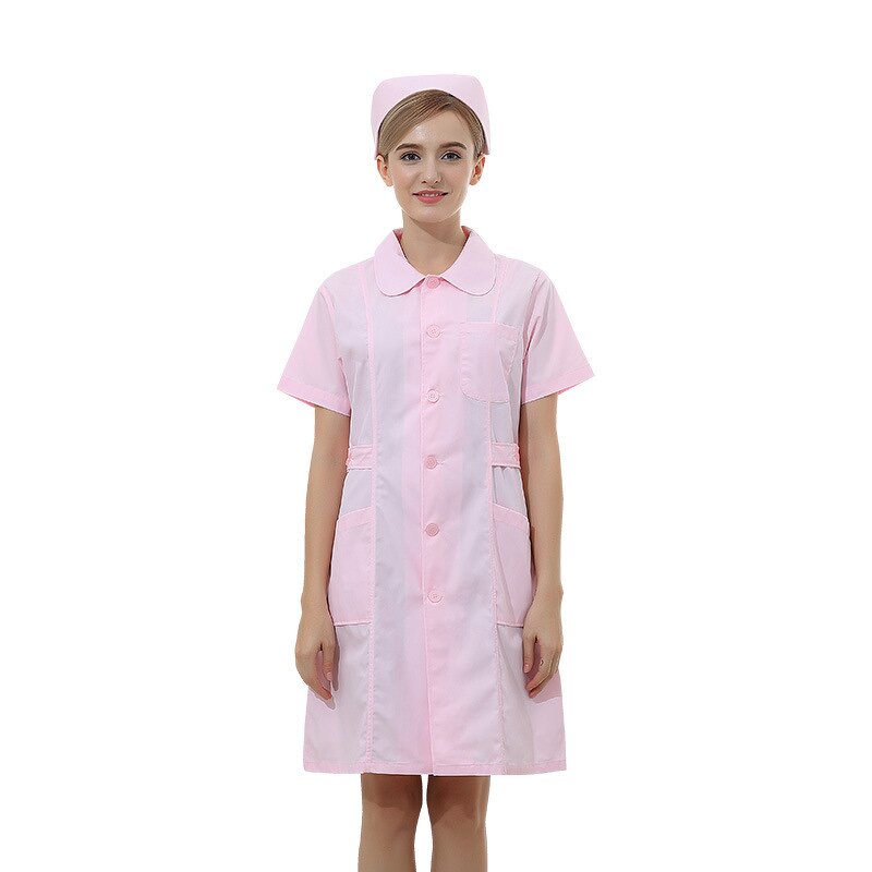 Short-Sleeve Women's Medical Lab Coat Factory - OEM High Quality with Custom Logo