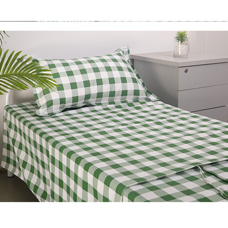 Factory Price Bed Sheets Set Factory - OEM 100% Cotton Solid Striped Woven Home