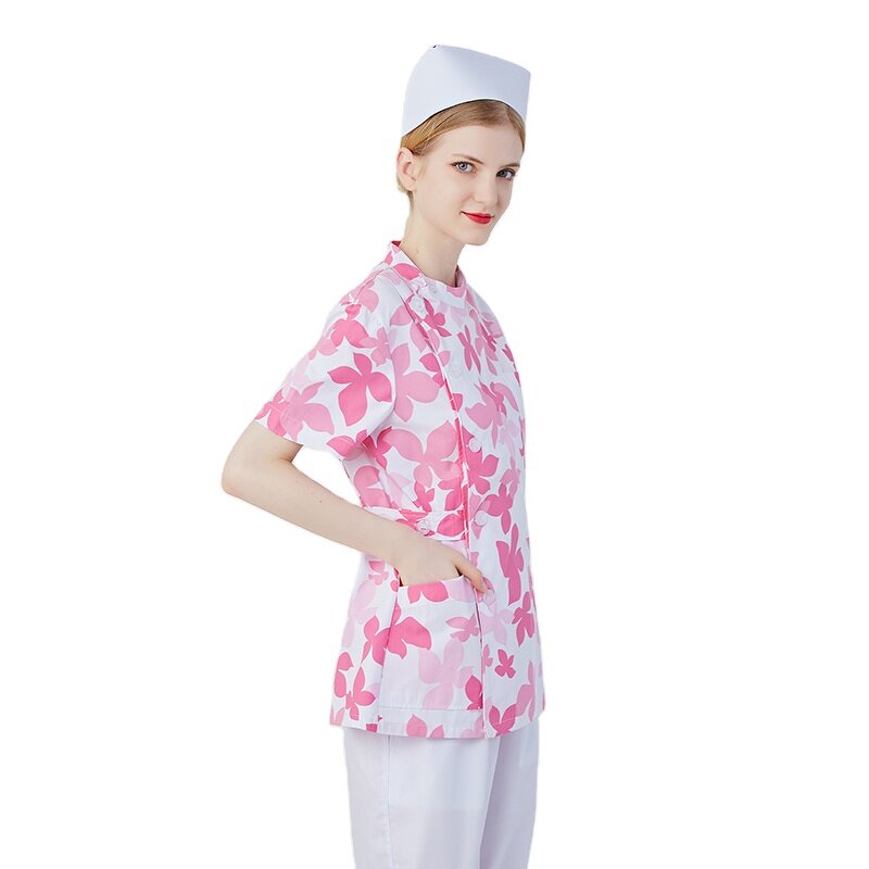 Printed Cotton Doctor Nurse Sets Factory - OEM Medical Clothes Scrubs Women Staff