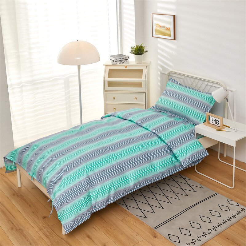 Hospital Bed Sheet Set Factory - OEM 3-Piece Printed Polyester Cotton Blend