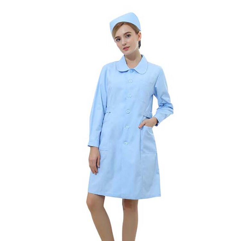 Factory-Born Hospital Uniforms Manufacturer - OEM Cotton Nurse's Dress for Ladies