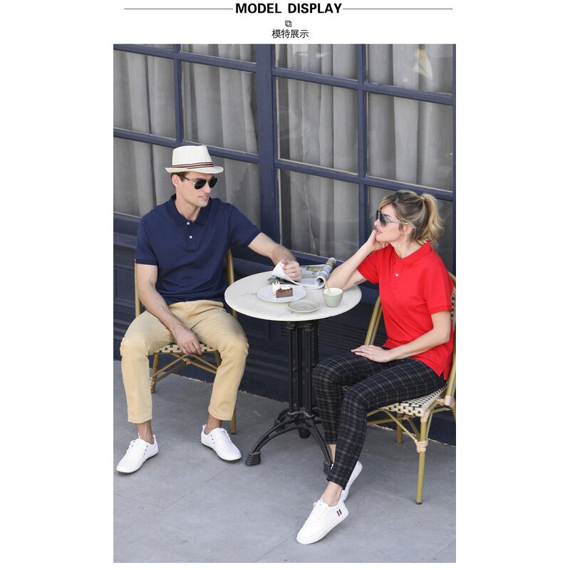 Customized Group Uniform Factory - OEM Casual Cotton Short-Sleeved Lapel Work Clothes