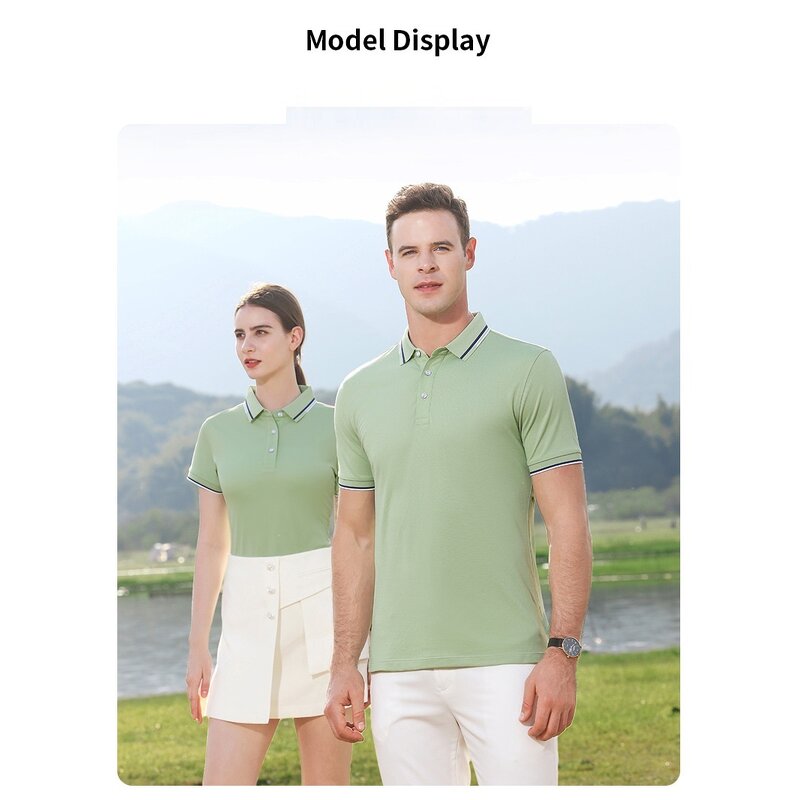 Custom-Made Cotton T-Shirts Factory - OEM Short-Sleeved with Lapels Casual Corporate