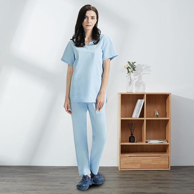 Nurse Hospital Uniform Factory - OEM High Quality Custom Made Scrub with Logo