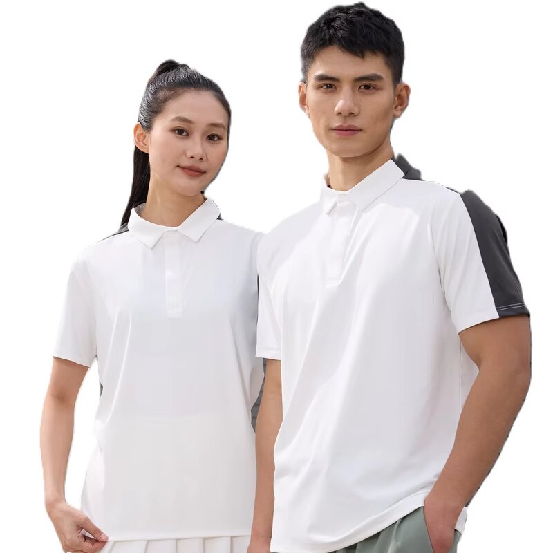 Short-Sleeved Shirt Manufacturer - OEM Contrast Color Quick-Drying for Golf Fitness