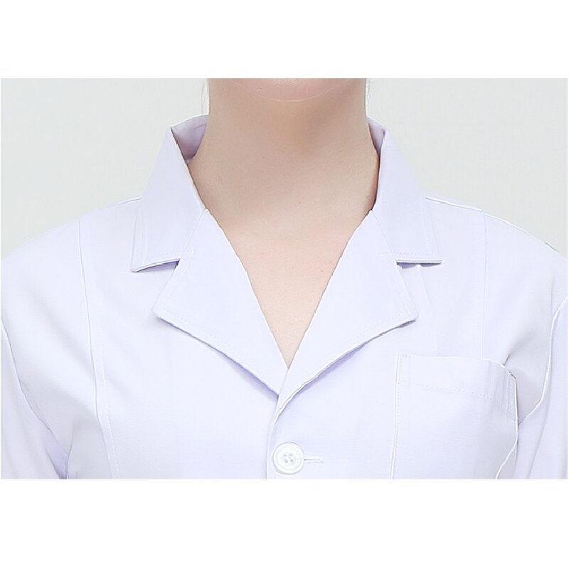 Custom logo Lab Coat Manufacturer - OEM Women Short Sleeves Anti-bacterial Medical