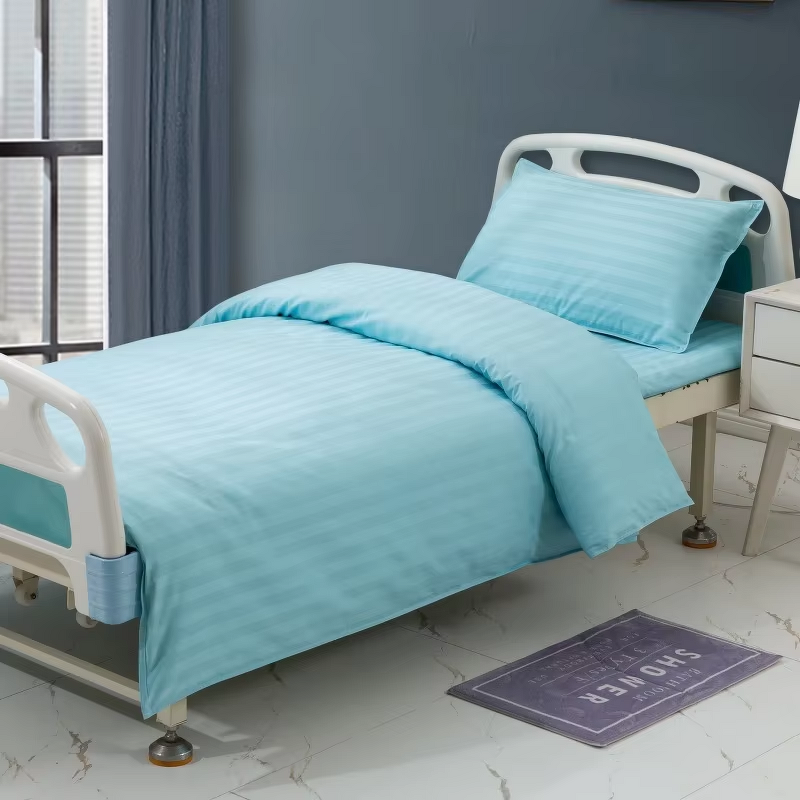 Luxury 3-Piece Hospital Sheets Manufacturer - OEM High Quality Solid Striped Polyester