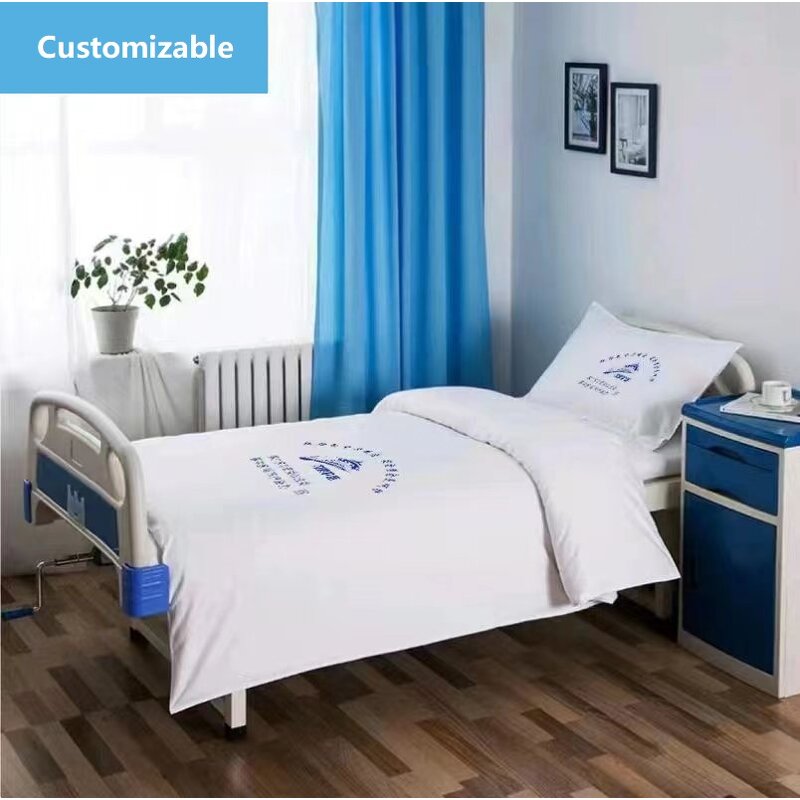 White Twill Bed Sheet Sets Manufacturer - OEM Wholesale 3-Piece Hospital Home Textile