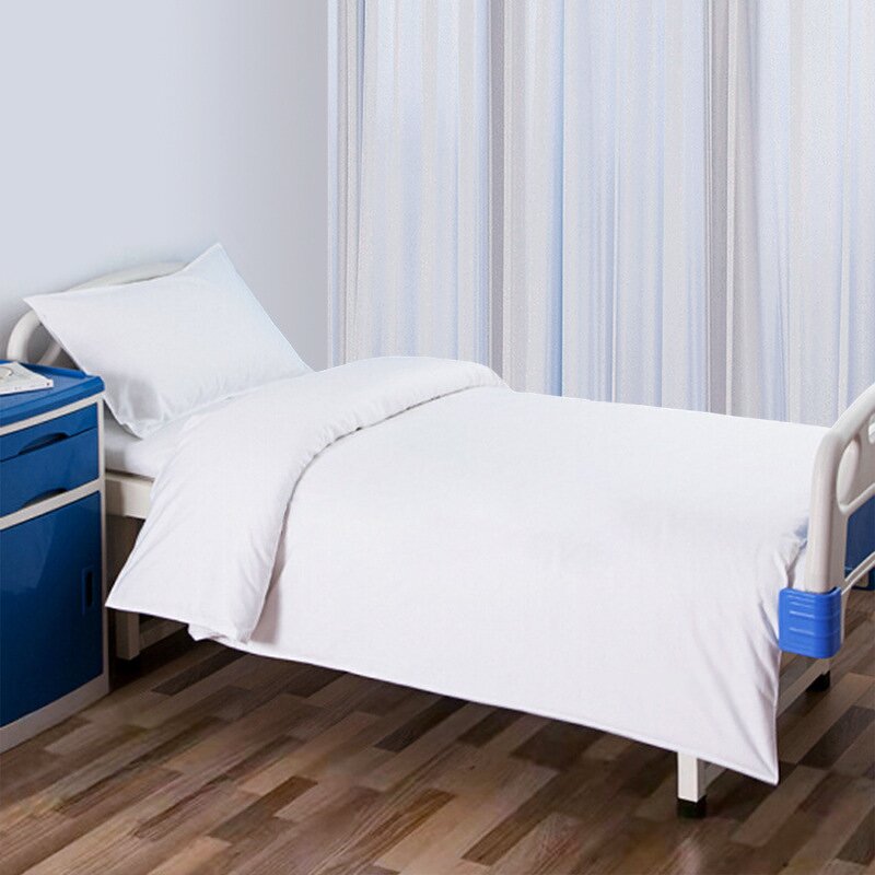 White Twill Bed Sheet Sets Manufacturer - OEM Wholesale 3-Piece Hospital Home Textile