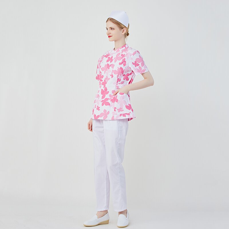 Printed Cotton Doctor Nurse Sets Factory - OEM Medical Clothes Scrubs Women Staff