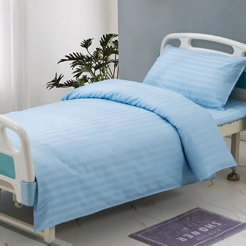 Luxury 3-Piece Hospital Sheets Manufacturer - OEM High Quality Solid Striped Polyester