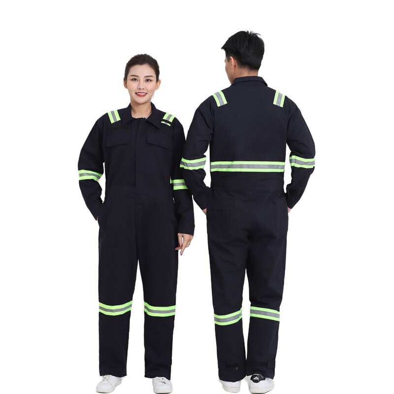 Reflective Safety Clothes Factory - OEM Custom Logo Breathable Cotton Construction Overalls