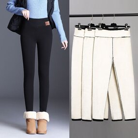 Leggings Factory - OEM Custom Women's High Waist Thick Fleece-Lined
