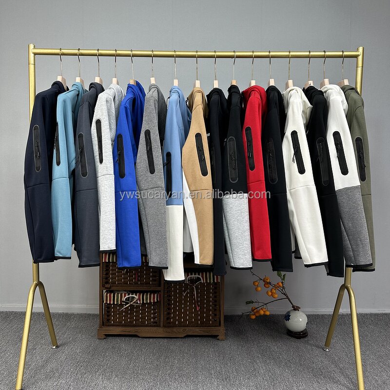 Tracksuit Manufacturer - OEM Custom Tech Fleece Zip Hoodie Set