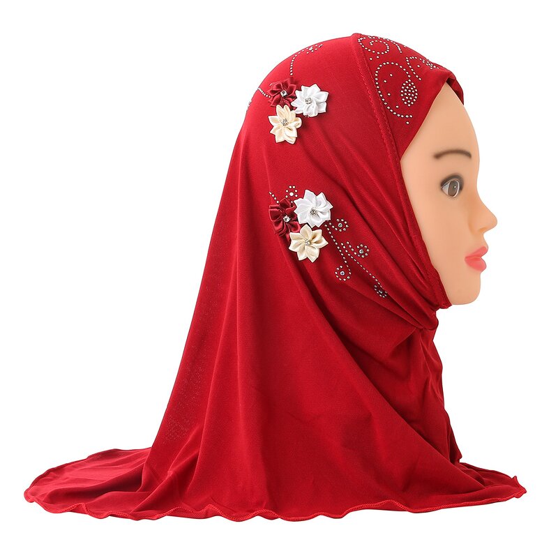 Muslim Scarf Factory - OEM Custom Ice Silk Kids Full Cover Hijab