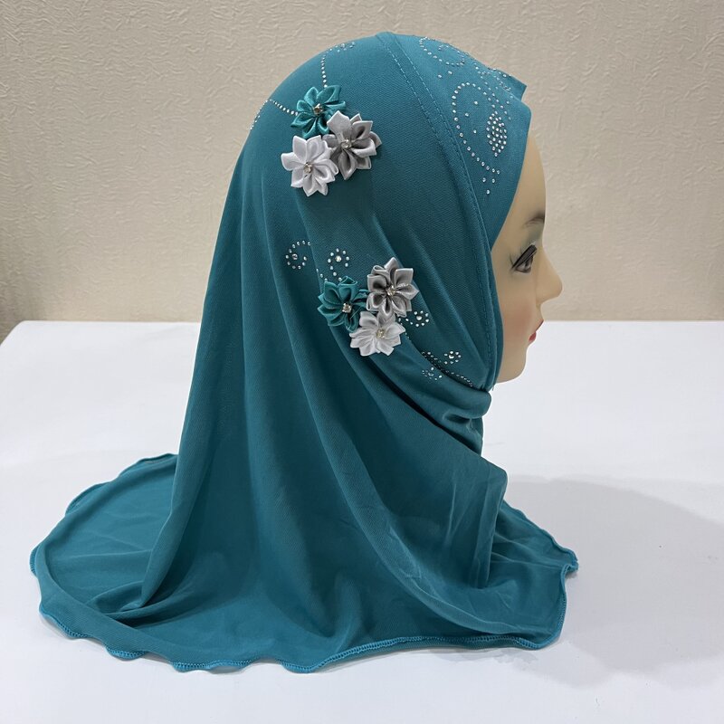 Muslim Scarf Factory - OEM Custom Ice Silk Kids Full Cover Hijab