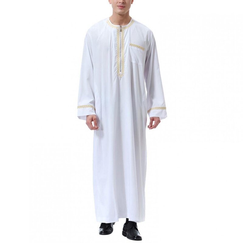 Men Thobe Manufacturer - OEM Wholesale Islam Stand Collar Embroidered