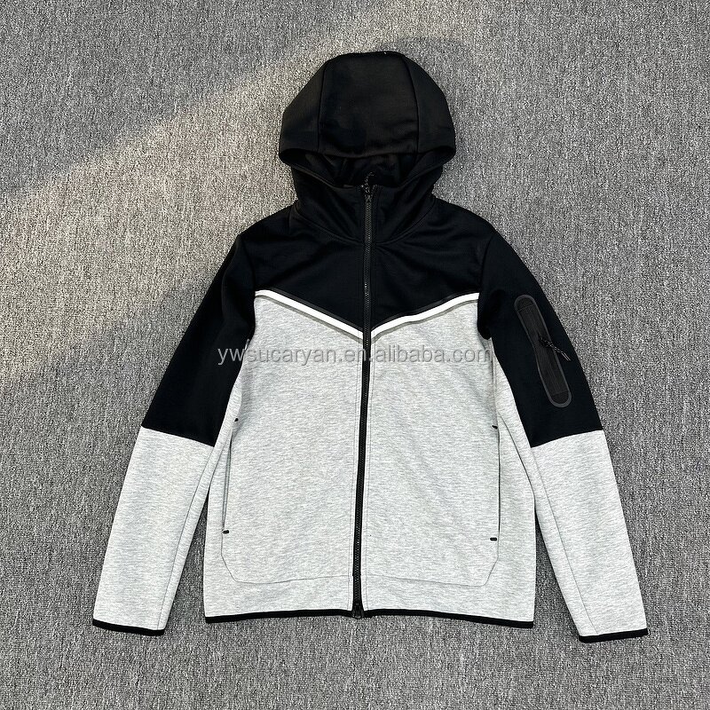 Tech Fleece Hoodie Factory - OEM Custom 100% Cotton Zip Plain