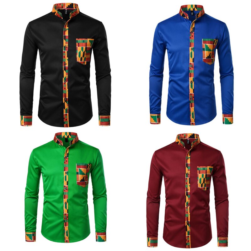 Dashiki Shirt Manufacturer - OEM Custom Printed African Long Sleeve