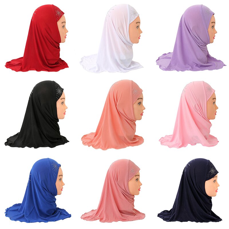 Islamic Scarf Factory - OEM Custom Muslim Girls Soft Stretch Hijab