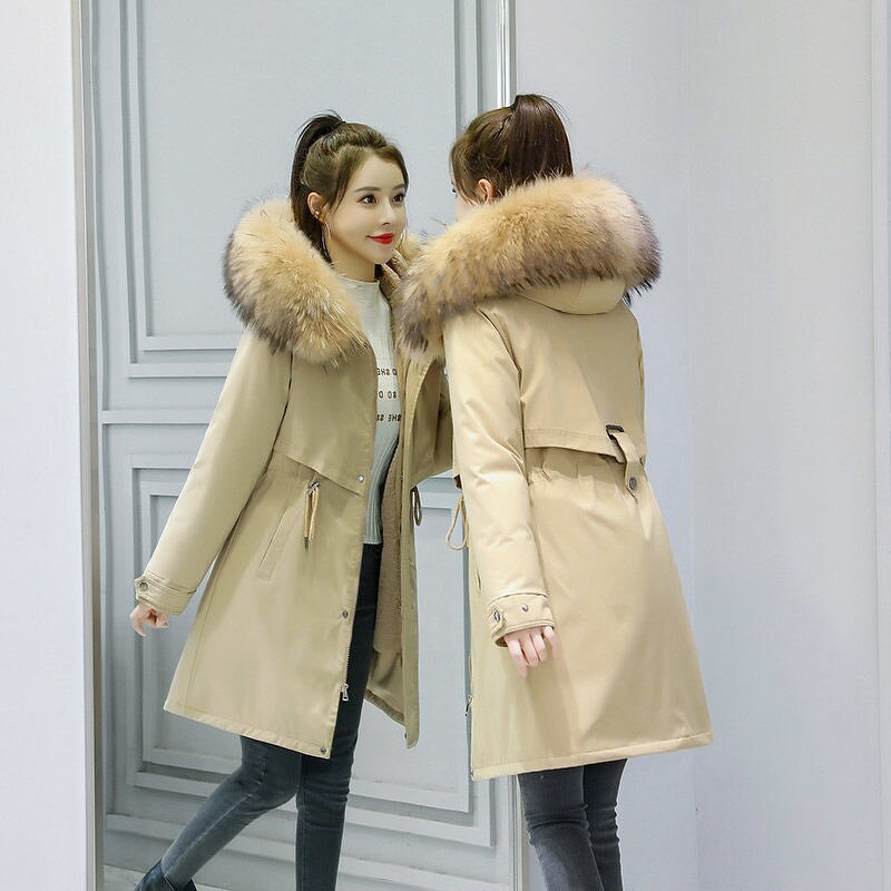 Winter Coat Factory - OEM Wholesale Lady Fur Collar Thick Parka