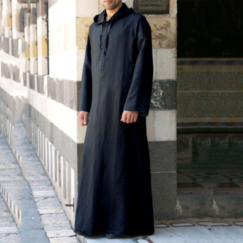 Men Thobe Manufacturer - OEM Custom Arabic Style Hooded Luxury Robe