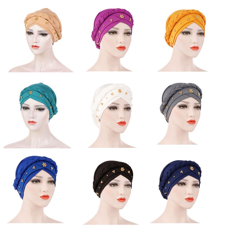 Muslim Women Hat Factory - OEM Custom Arab Fashion Turban Head Wrap