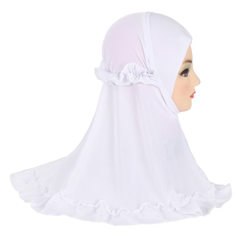 Children's Headscarf Factory - OEM Custom Ruffle Lace Muslim Shawl