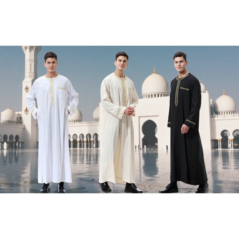 Muslim Kaftan Manufacturer - OEM Custom Ramadan Rayon Cotton Thobe