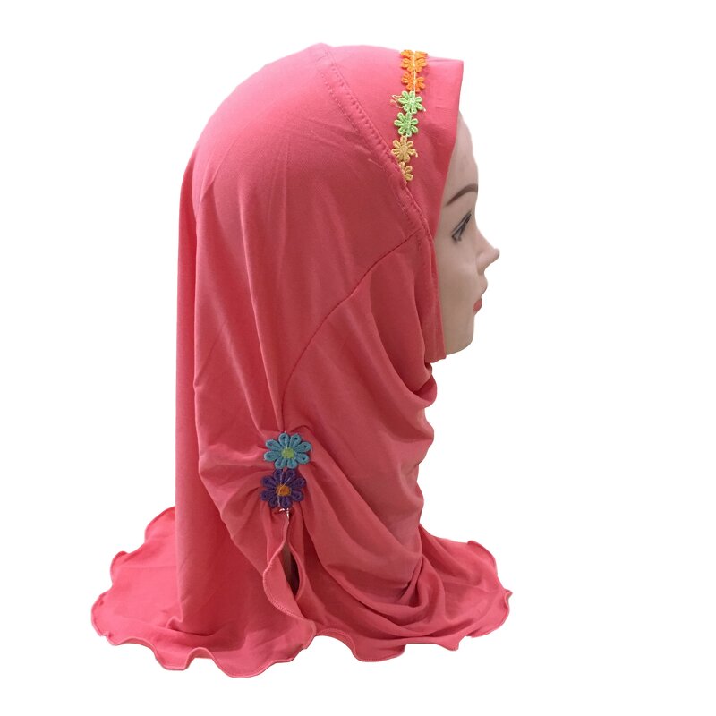 Muslim Scarf Manufacturer - OEM Hot Selling Flower Little Girls Hijab