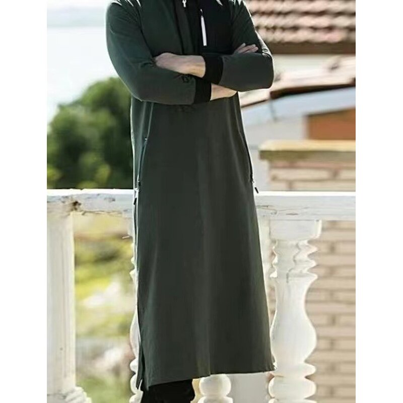 Men Thobe Manufacturer - OEM Custom Long Sleeve Casual Hoodie Kaftan