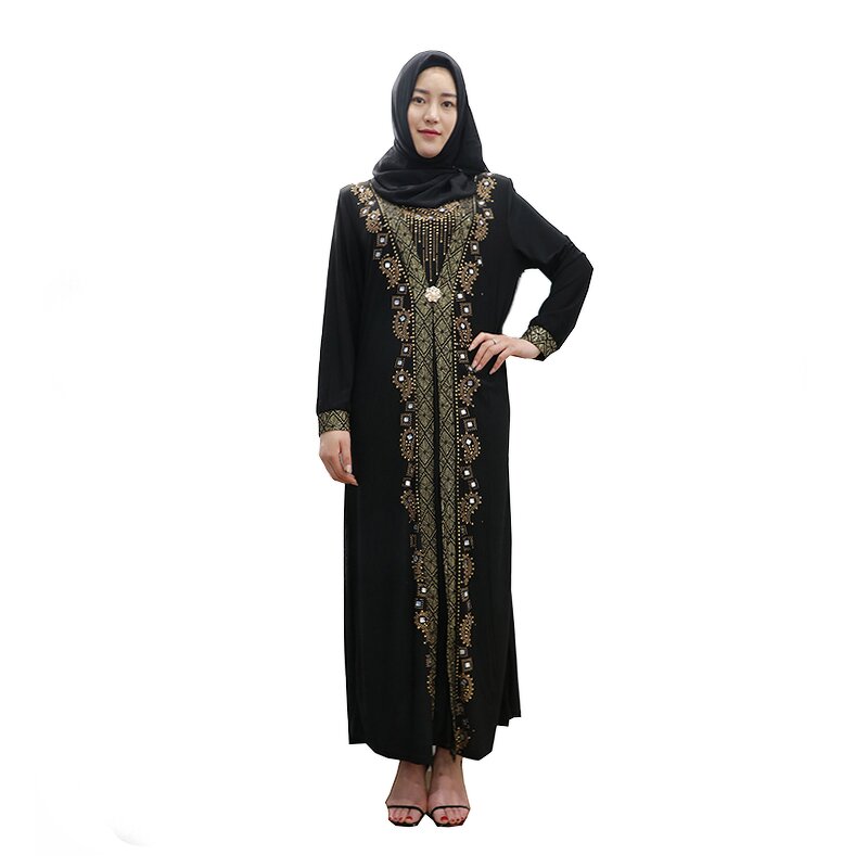 Muslim Abaya Factory - OEM Wholesale Traditional Beaded Maxi Dress