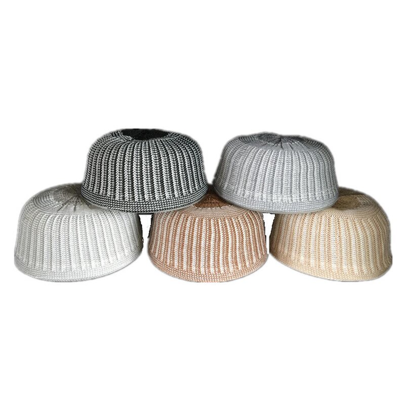 Muslim Men Cap Factory - OEM Wholesale Cotton Knitted Prayer Hat