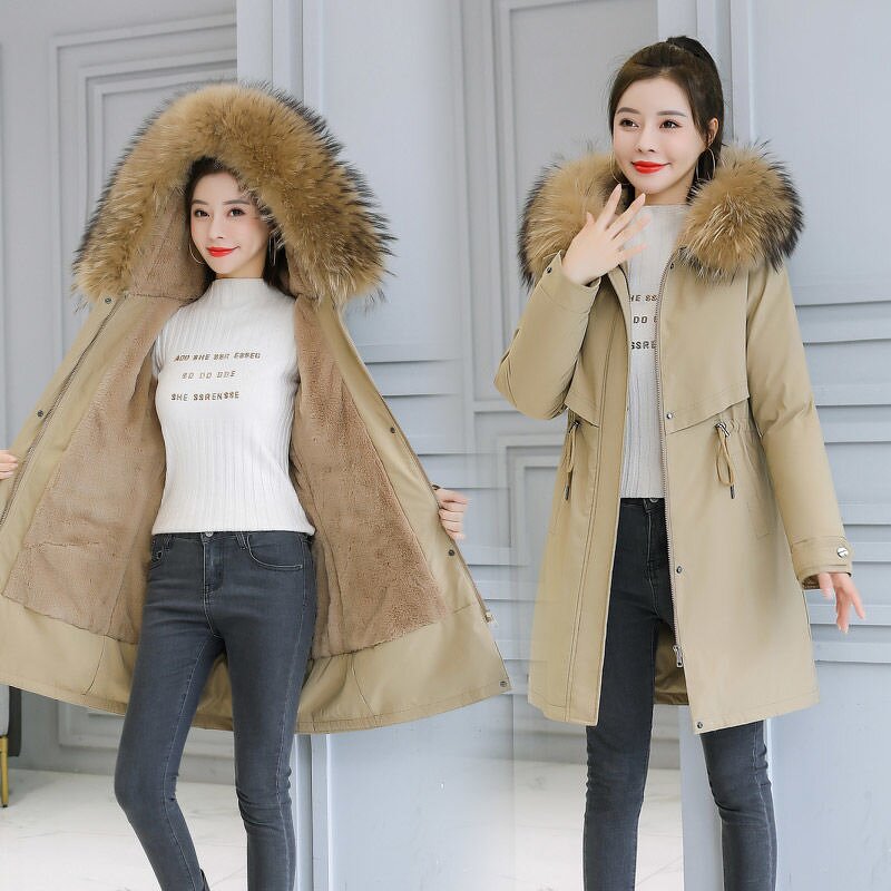 Winter Coat Factory - OEM Wholesale Lady Fur Collar Thick Parka