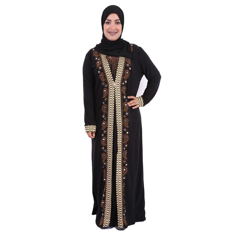 Muslim Abaya Factory - OEM Wholesale Traditional Beaded Maxi Dress
