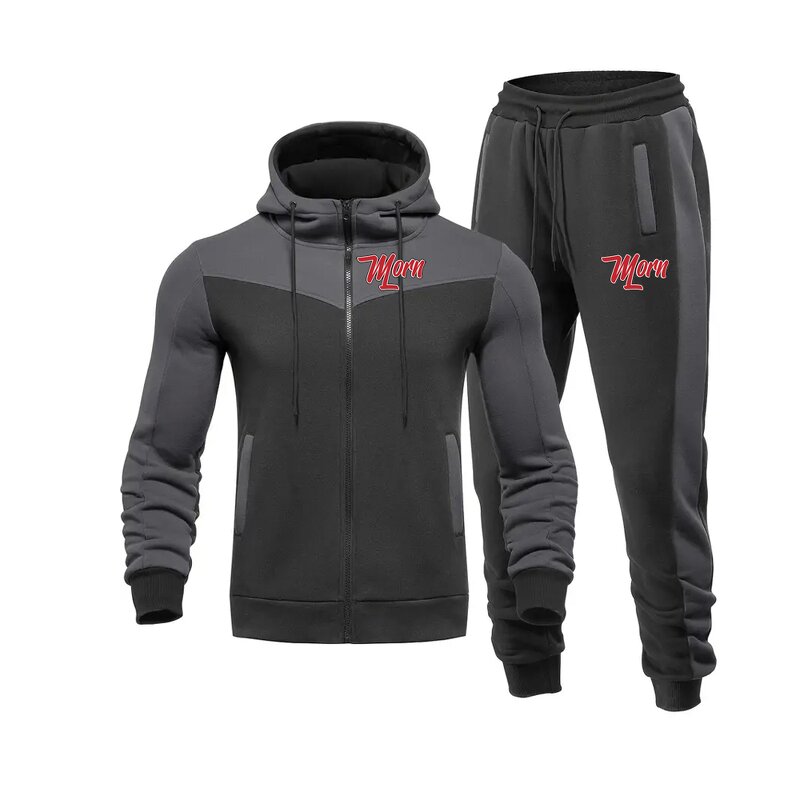 Tracksuit Sweatsuit Factory - OEM Custom Hooded Athletic Patchwork Set