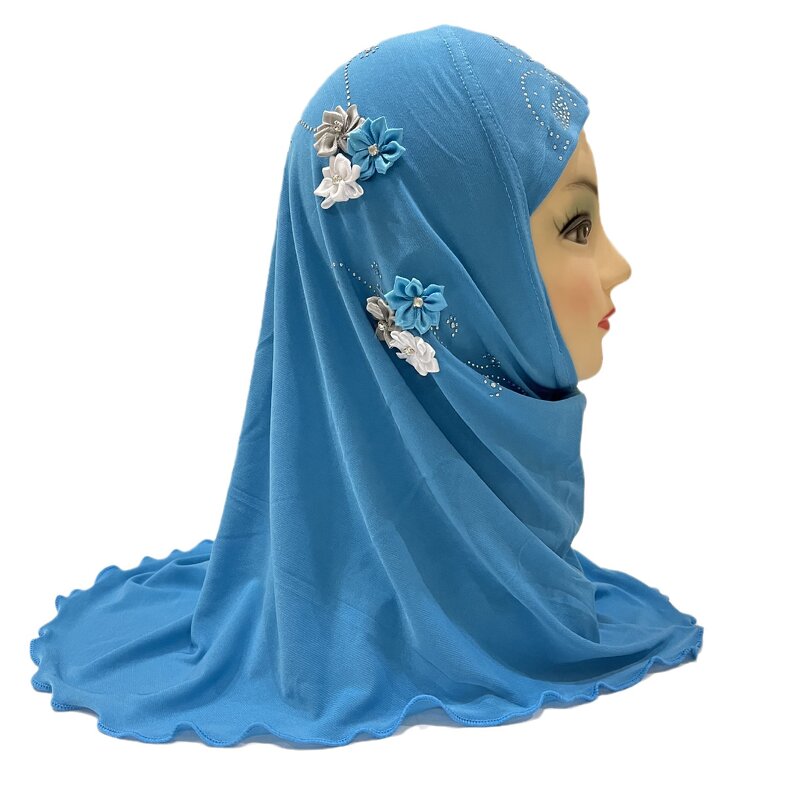 Muslim Scarf Factory - OEM Custom Ice Silk Kids Full Cover Hijab