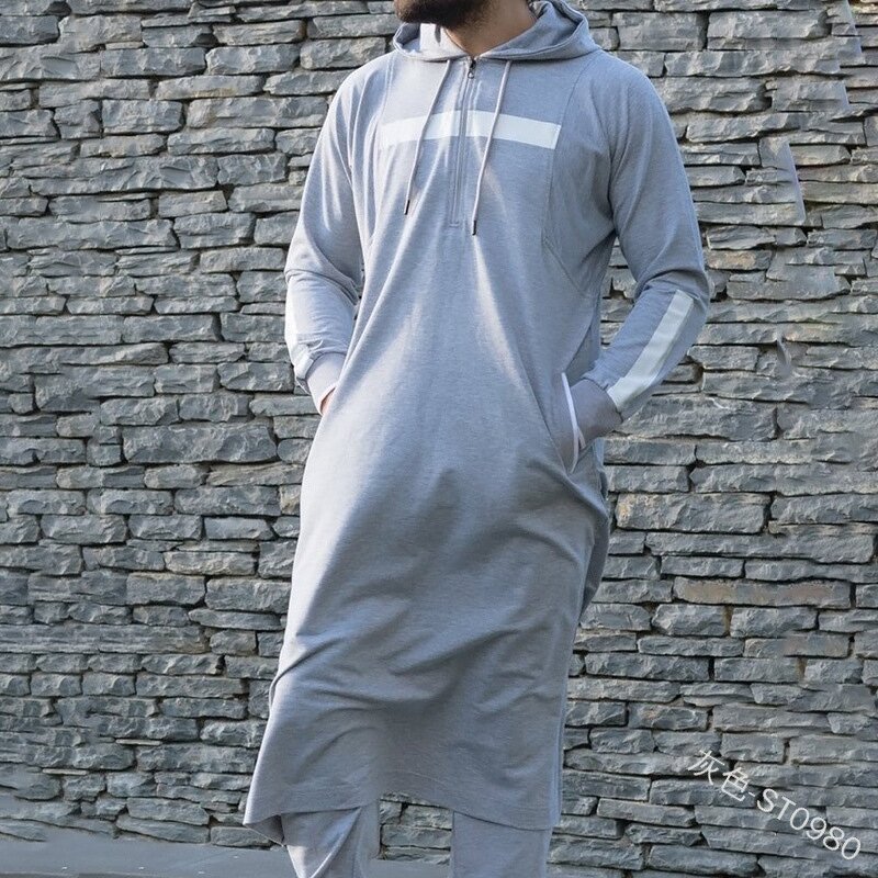 Men Kaftan Manufacturer - OEM Custom Winter Zip Hooded Arab Clothing