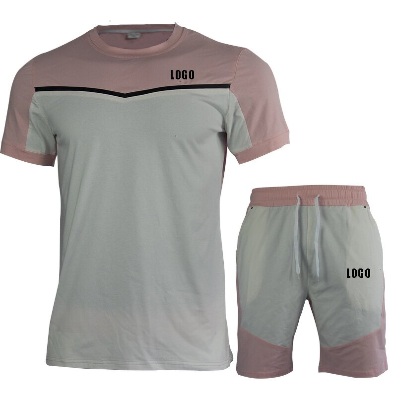 Tracksuit Factory - OEM Custom 100% Cotton Summer T Shirt Short Set