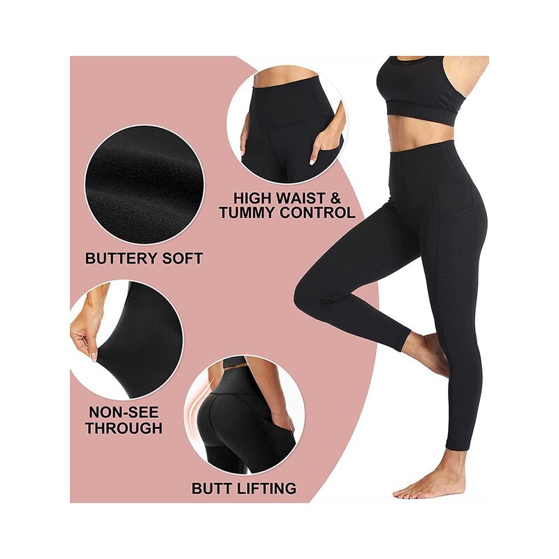 Leggings Factory - OEM Custom High Waist Soft Pattern Pocket Yoga