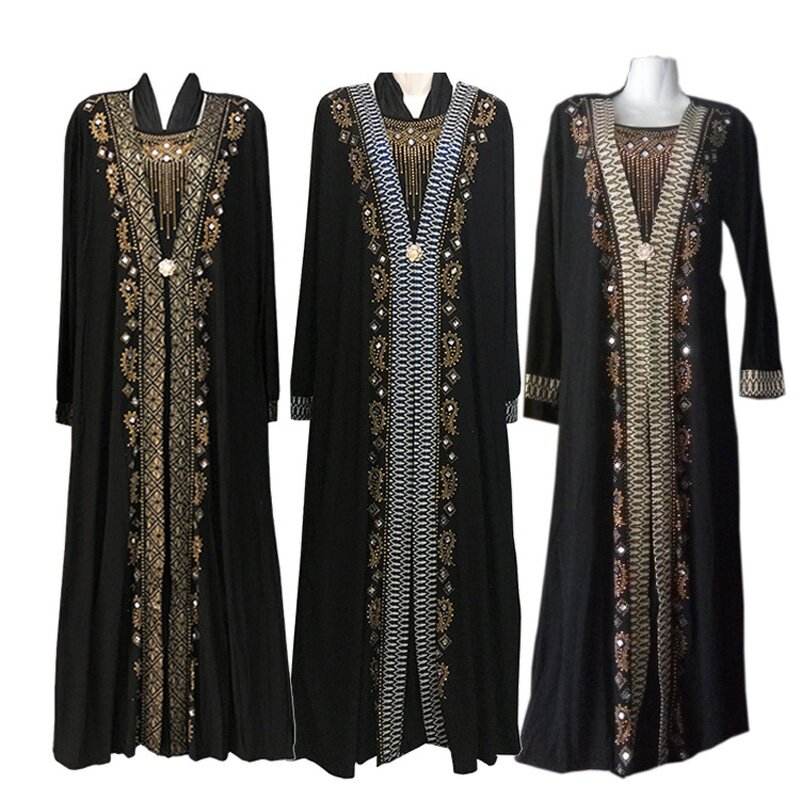 Muslim Abaya Factory - OEM Wholesale Traditional Beaded Maxi Dress