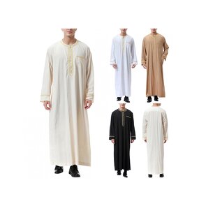 Islamic Clothing Factory - OEM Custom Men Casual Embroidered Zip