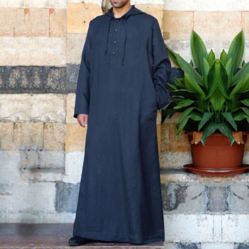 Men Thobe Manufacturer - OEM Custom Arabic Style Hooded Luxury Robe