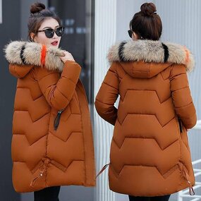 Puffer Coat Factory - OEM Fashion Plus Size Fur Collar Duck Down