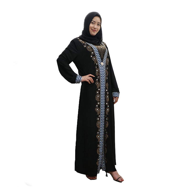 Muslim Abaya Factory - OEM Wholesale Traditional Beaded Maxi Dress