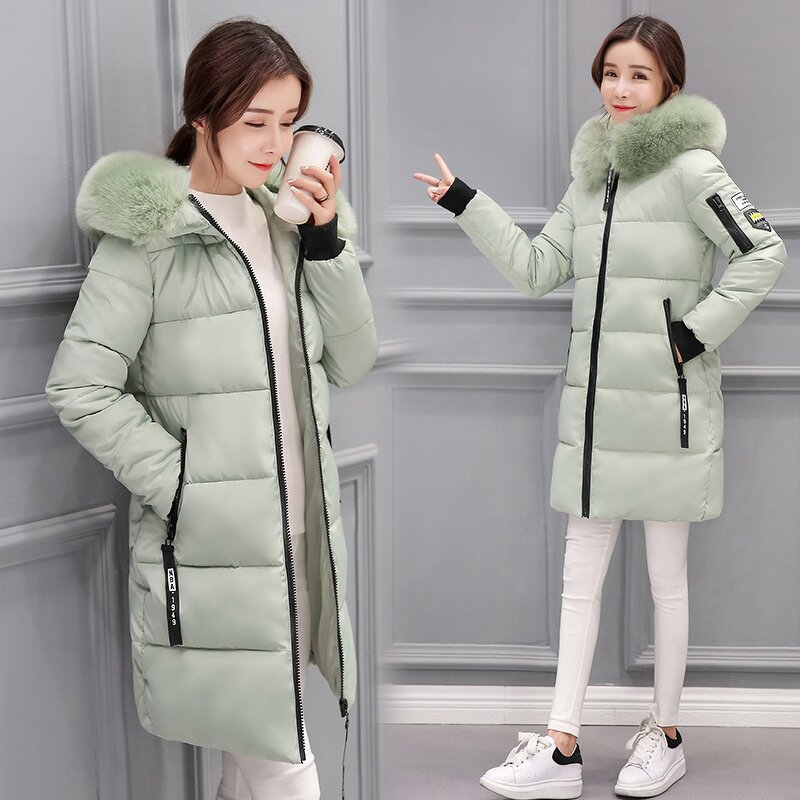 Padded Jacket Factory - OEM Custom Fashion Big Hair Collar Large Size