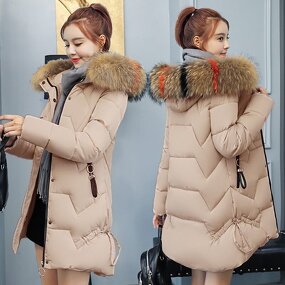 Down Jacket Manufacturer - OEM Custom Faux Fur Collar Slim-Fit Puffer