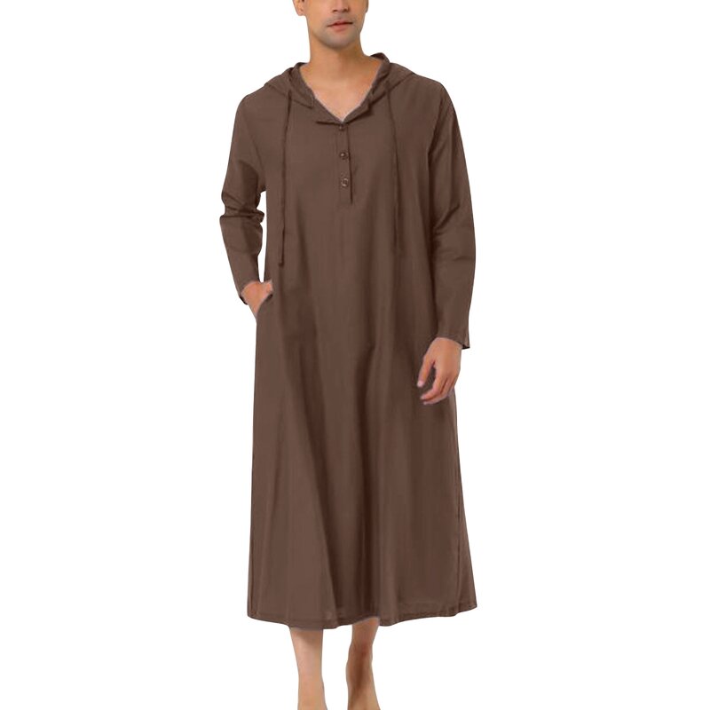 Men Thobe Manufacturer - OEM Custom Arabic Style Hooded Luxury Robe