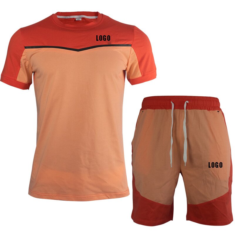 Tracksuit Factory - OEM Custom 100% Cotton Summer T Shirt Short Set
