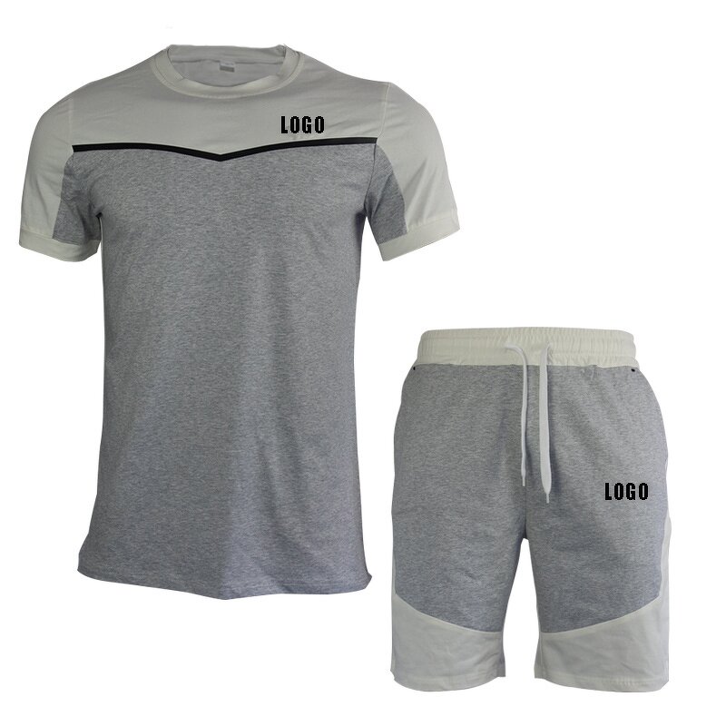 Tracksuit Factory - OEM Custom 100% Cotton Summer T Shirt Short Set